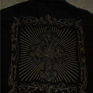 Guess button up long sleeve t shirt